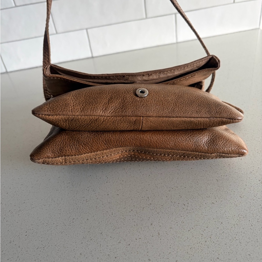 Anthropology liebeskind Berlin Fluted leather Crossbody Bag purse Terracotta - Picture 5 of 9